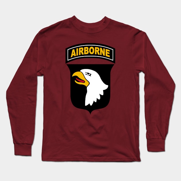 101st Airborne Division Patch Long Sleeve T-Shirt by TCP